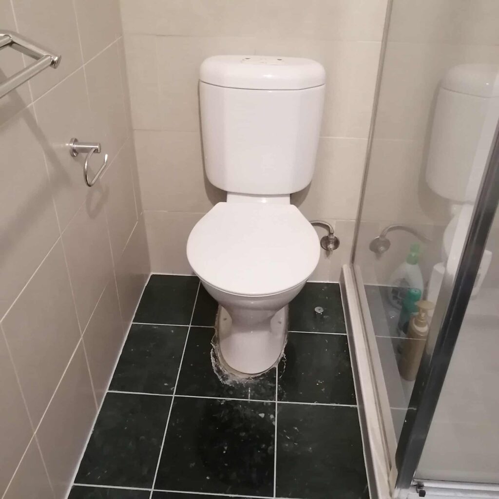 Old home toilet in bathroom need replacement
