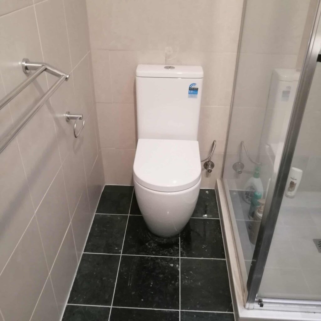 new home toilet installation