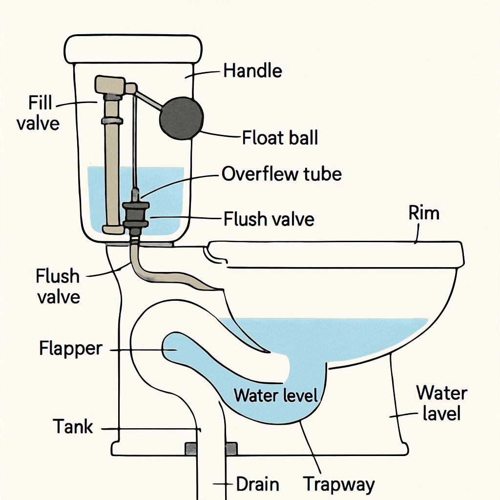 toilet diagram